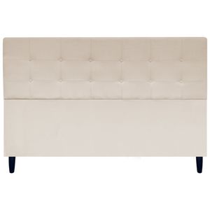 Cabeceira Cama Ivy King Ivy 195 Cm Suede Bege, Suede