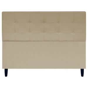 Cabeceira Cama Ivy Para Cama Queen 160 Cm Suede Nude, Suede
