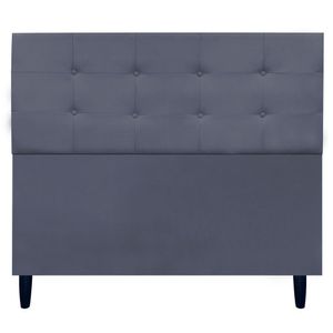 Cabeceira Decorativa Ivy Para Cama De Casal 140 Cm Suede Cinza, Suede