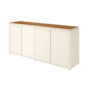 Buffet Aparador 4 Portas 180cm Oslo off White E Cedro Off White E Cedro