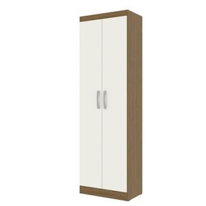Armário Multiuso 2 Portas E 3 Prateleiras Internas Macau 170cm Off White