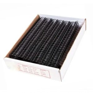 Wire-o De Encadernação Preto Passo 2x1 A4 Diâm 1,1-4 270 Folhas Cx 25un