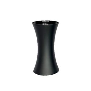Vaso De Vidro Julieta Pequeno Fosco - Cristais Parisiense - Preto Fosco
