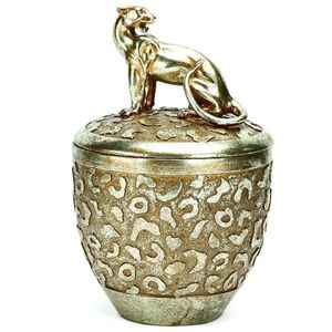 Porta Joias Resina Leopardo Rio Master