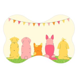 Tapete Comedouro Ração Cachorro Pet Cão Dog Lona Nº2 - 30x44