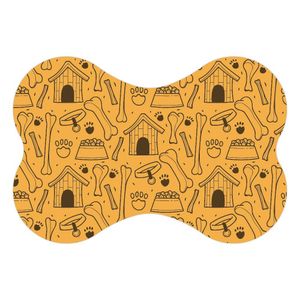 Tapete Comedouro Ração Cachorro Pet Cão Dog Lona Nº5 - 37x54