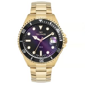 Relógio Technos Acqua 2415dw/1p Dourado Masculino