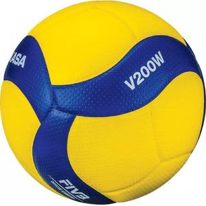 Bola De Vôlei Mikasa V200w Amarelo E Azul