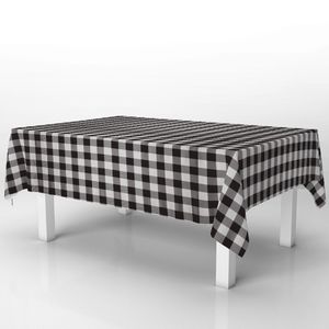 Toalha De Mesa Térmica Pvc Xadrez Jantar Cozinha 1,40 X 2,20 Titulo Xadrez Preto