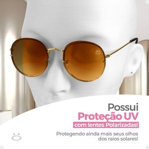 Oculos Sol Feminino Casual Aço Inoxidavel Preto Praia + Case Verão Presente Moda Original Casual