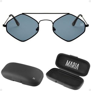 Oculos Sol Feminino Losango Marrom Metal Proteção Uv + Case Maria Qualidade Premium Presente Praia