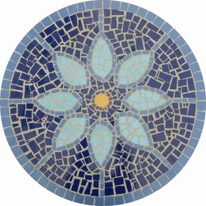 Mesa Em Mosaico Doce Lar - Somente O Tampo Tamanho 100cm