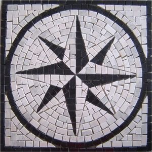 Rosa Dos Ventos Em Mosaico Rosone Fiorentino Tamanho 150cm