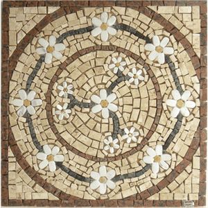 Mandala Mosaico Floral Rosone Venezia Quadrado Tamanho 80cm