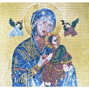 Mosaico Da Nossa Senhora Do Perpetuo Socorro Tamanho 150x150cm