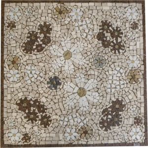 Mandala Mosaico Floral Tapete Jardim Florido Tamanho 150cm