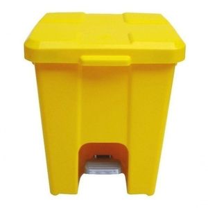 Cesto De Lixo 15 Litros Com Pedal Amarelo