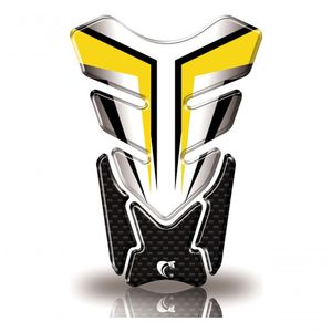 Protetor De Tanque Adesivo Moto Cg Twister Cb Factor Fazer Gsx-s Vermelho Color Amarelo