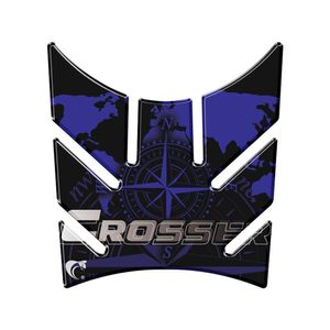 Protetor Tanque Moto Yamaha Crosser Lander Xtz 250 Azul Cor Azul