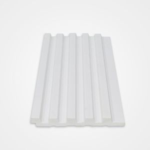 Painel Ripado De Poliestireno 12,2 Cm X 2,85 Unidades - White