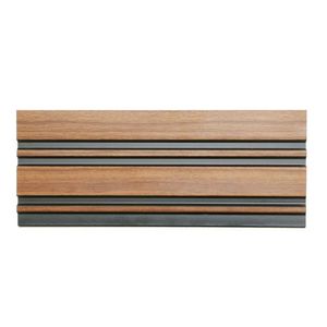 Painel Ripado De Poliestireno 12,2 Cm X 2,85 Unidades - Black Mogno