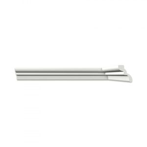 Kit Com 3 Barras Roda Teto S50- Perfil De Poliestireno Homestar 6m Branco