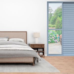 Porta Balcão 3 Folhas Alumínio 2,10 X 1,50 Com Fechadura Branco