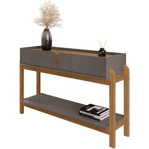 Aparador 2 Gavetas 50524 130cm Cinza Perola Cedro Dcasa Cinza Perola Cedro