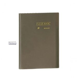 Pasta Catálogo Clear Book A4 Com 40 Folhas De Plástico - Yes - Fume