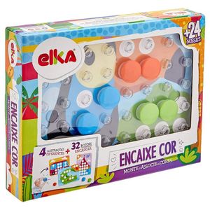 Jogo Educativo Encaixe Cor - Elka Brinquedos Unica Jogo Educativo Encaixe Cor - Elka Brinquedos
