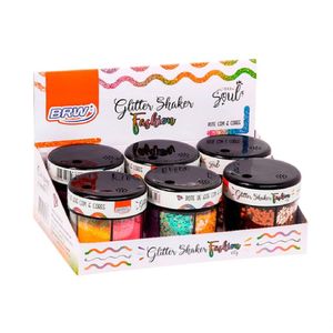 Glitter Shaker Fasion 6 Cores - 60g - Brw Unica Glitter Shaker Fasion 6 Cores - 60g - Brw