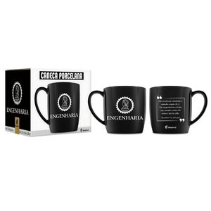 Caneca De Porcelana Uni Cursos 300ml- Engenharia - Brasfoot