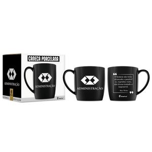 Caneca De Porcelana Uni Cursos 300ml- Administração - Brasfoot