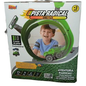 Pista Radical Dino Flex C- Carrinho- Zoop Toys