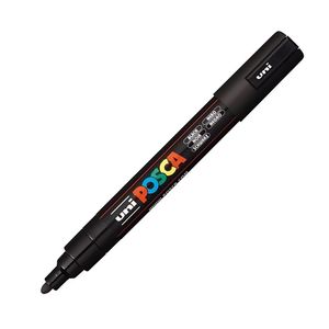 Marcador Multiuso Uni Posca Marker 2.5mm - Mitsubishi Preto