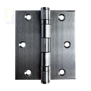 Dobradiça Escovada C-reto Inox Com Rolamento 3 ½ X 3