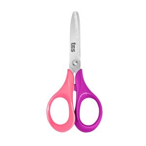 Tesoura Escolar Class Duo 13cm Tris Rosa E Roxo
