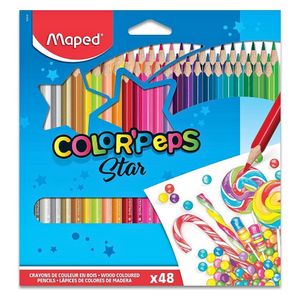 Lápis De Cor Color Peps Star 48 Cores Maped