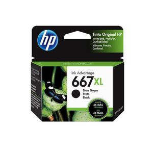 Cartucho De Tinta Hp 667xl Preto 3ym81l 3ym81al 3ym81ab | Deskjet Ink Advantage 2776