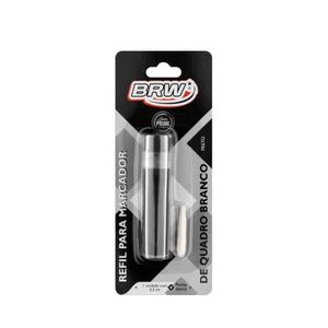 Refil Pincel Marcador Quadro Branco Reabastecedor + Ponta Extra Brw Preto
