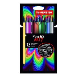 Caneta Stabilo Pen 68 Arty Estojo C-12 Cores
