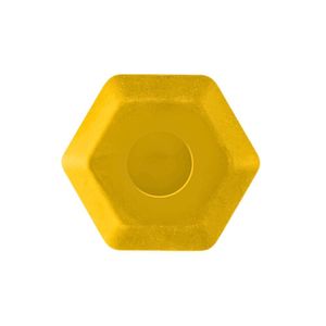 Borracha Ergonômica Hexagonal Color Joy Leo&leo Amarelo