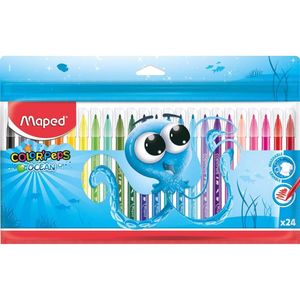 Caneta Hidrográfica Color´peps Ocean Polvo Com 24 Cores Maped
