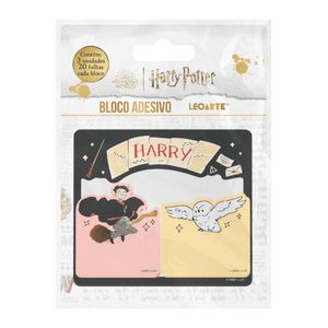 Bloco Adesivo Harry Potter 20 Folhas Leoarte