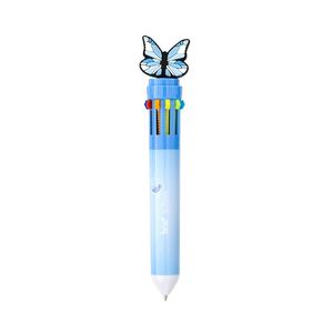 Caneta Esferográfica Dreams 0.7mm 10 Cores Brw Borboleta Azul