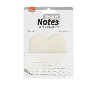 Bloco Adesivo Smart Notes S2 Transparente 70x70mm Brw Transparente