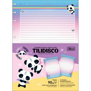 Refil Para Tilidisco Universitário Lovely Friend 50 Folhas Tilibra