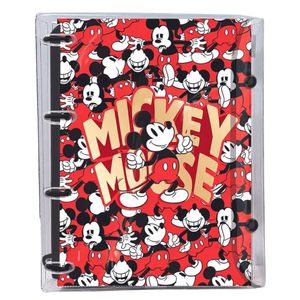 Caderno Argolado Universitário Em Pvc Cristal Dac Mickey Mouse