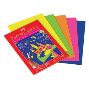 Papel Criativo Max Neon A4 5 Cores 50 Folhas Faber-castell