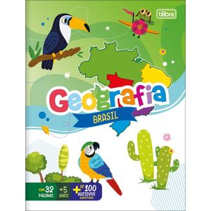 Cartilha De Atividades Geografia Brasil Aprender E Brincar 16 Folhas Tilibra